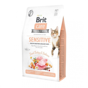 Brit Care Cat 2kg Grain Free Sensitive Digestion Dry Cat Food